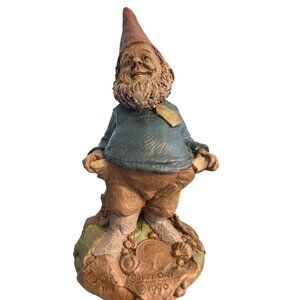 Vtg Tom Clark Daddy Owe Gnome Pockets 1990 Numbered 83 6.5" Pecan Resin Estate